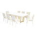 AICO Furniture Palm Gate Rectangular Dining Table in Cloud White - Visions in Furniture (La Mirada, CA)