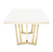 AICO Furniture Palm Gate Rectangular Dining Table in Cloud White - Visions in Furniture (La Mirada, CA)