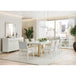 AICO Furniture Palm Gate Rectangular Dining Table in Cloud White - Visions in Furniture (La Mirada, CA)
