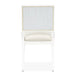 AICO Furniture Palm Gate Side Chair (Set of 2) in Cloud White - Visions in Furniture (La Mirada, CA)