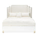AICO Furniture Palm Gate King Platform Bed in Cloud White - Visions in Furniture (La Mirada, CA)