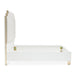 AICO Furniture Palm Gate King Platform Bed in Cloud White - Visions in Furniture (La Mirada, CA)