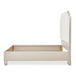 AICO Furniture Palm Gate Queen Upholstered Platform Bed in Clay - Visions in Furniture (La Mirada, CA)
