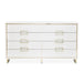 AICO Furniture Palm Gate Dresser in Cloud White - Visions in Furniture (La Mirada, CA)
