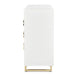 AICO Furniture Palm Gate Dresser in Cloud White - Visions in Furniture (La Mirada, CA)