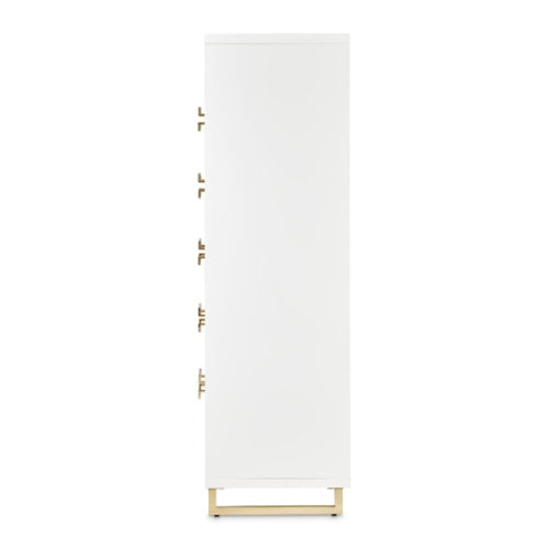 AICO Furniture Palm Gate 6 Drawer Chest in Cloud White - Visions in Furniture (La Mirada, CA)