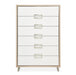 AICO Furniture Palm Gate 6 Drawer Chest in Clay - Visions in Furniture (La Mirada, CA)