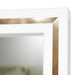 AICO Furniture Palm Gate Wall Mirror in Cloud White - Visions in Furniture (La Mirada, CA)