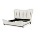 AICO Furniture Tuxedo Queen Upholstered Bed in Piano Keyboard - Visions in Furniture (La Mirada, CA)