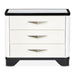 AICO Furniture Tuxedo Large Nightstand in Piano Keyboard - Visions in Furniture (La Mirada, CA)