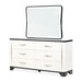 AICO Furniture Tuxedo Dresser Mirror in Piano Keyboard - Visions in Furniture (La Mirada, CA)
