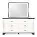 AICO Furniture Tuxedo Dresser Mirror in Piano Keyboard - Visions in Furniture (La Mirada, CA)