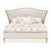AICO Furniture St.Charles Queen Upholstered Bed in Dove Gray - Visions in Furniture (La Mirada, CA)