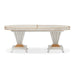 AICO Furniture St. Charles Double Pedestal Dining Table in Dove Gray - Visions in Furniture (La Mirada, CA)