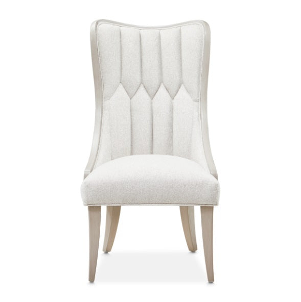 AICO Furniture St. Charles Dining Side Chair (Set of 2) in Dove Gray - Visions in Furniture (La Mirada, CA)