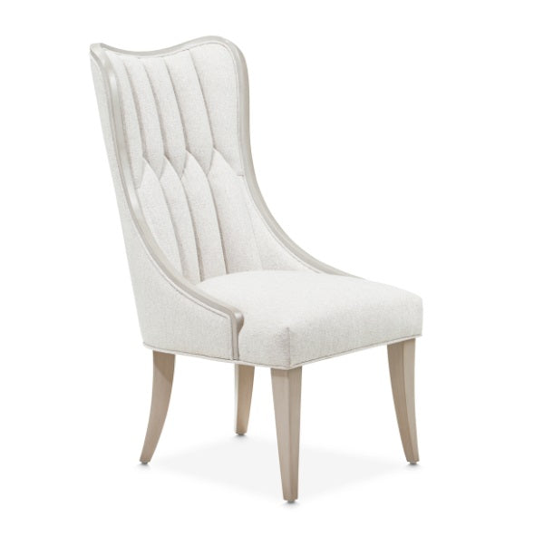 AICO Furniture St. Charles Dining Side Chair (Set of 2) in Dove Gray - Visions in Furniture (La Mirada, CA)