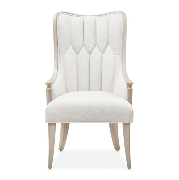 AICO Furniture St. Charles Arm Chair (Set of 2) in Dove Gray - Visions in Furniture (La Mirada, CA)
