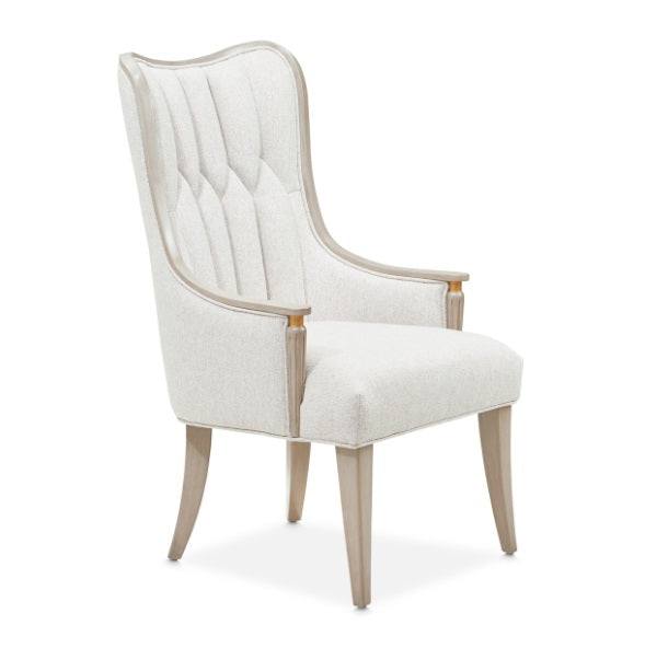 AICO Furniture St. Charles Arm Chair (Set of 2) in Dove Gray - Visions in Furniture (La Mirada, CA)