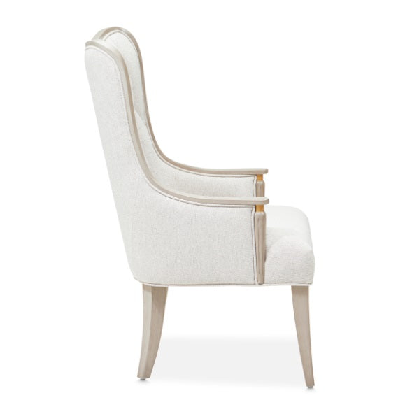 AICO Furniture St. Charles Arm Chair (Set of 2) in Dove Gray - Visions in Furniture (La Mirada, CA)