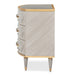 AICO Furniture St.Charles 3 Drawer Nightstand in Dove Gray - Visions in Furniture (La Mirada, CA)