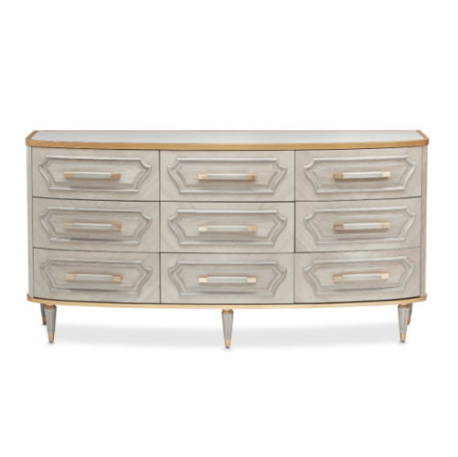 AICO Furniture St.Charles Dresser in Dove Gray - Visions in Furniture (La Mirada, CA)