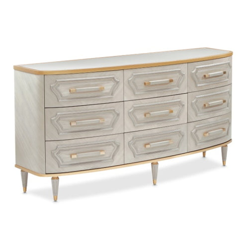 AICO Furniture St.Charles Dresser in Dove Gray - Visions in Furniture (La Mirada, CA)