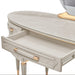 AICO Furniture St.Charles Vanity Desk in Dove Gray - Visions in Furniture (La Mirada, CA)