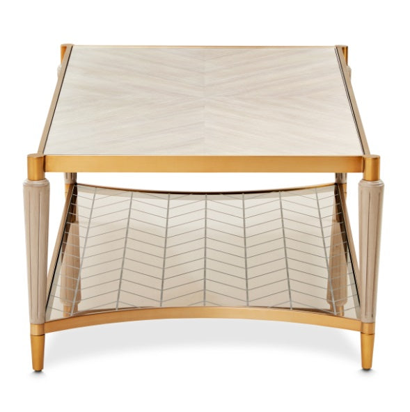 AICO Furniture St.Charles Rectangular Cocktail Table in Dove Gray - Visions in Furniture (La Mirada, CA)
