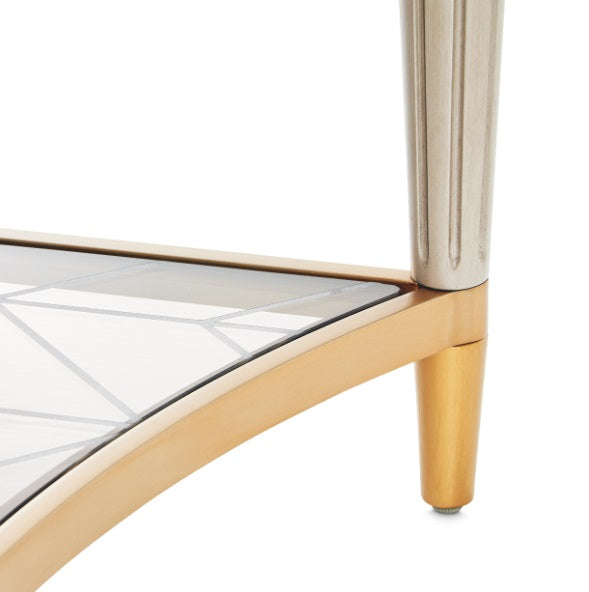 AICO Furniture St.Charles Rectangular Cocktail Table in Dove Gray - Visions in Furniture (La Mirada, CA)