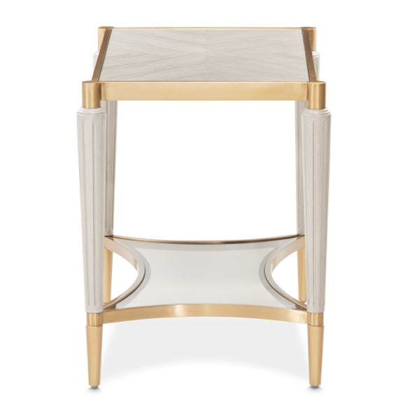 AICO Furniture St.Charles End Table in Dove Gray - Visions in Furniture (La Mirada, CA)