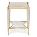 AICO Furniture St.Charles End Table in Dove Gray - Visions in Furniture (La Mirada, CA)