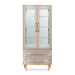 AICO Furniture St. Charles Display Cabinet in Dove Gray - Visions in Furniture (La Mirada, CA)