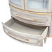 AICO Furniture St. Charles Display Cabinet in Dove Gray - Visions in Furniture (La Mirada, CA)