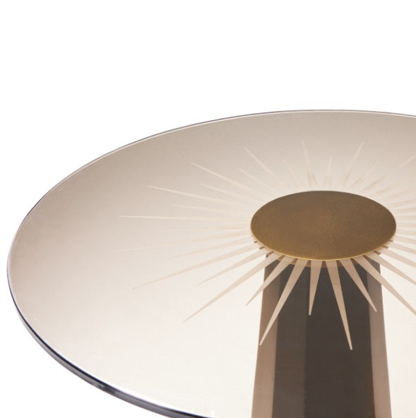 AICO Furniture St.Charles Chairside Table in Dove Gray - Visions in Furniture (La Mirada, CA)