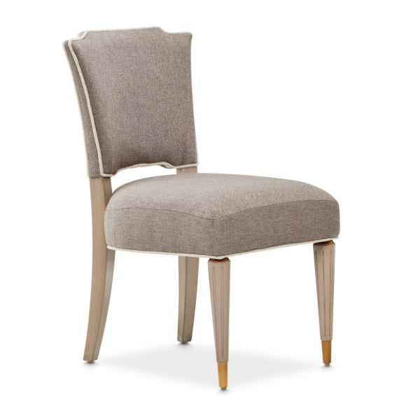 AICO Furniture St.Charles Vanity Chair in Dove Gray - Visions in Furniture (La Mirada, CA)