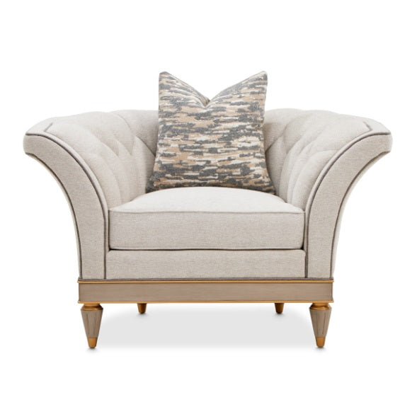 AICO Furniture St.Charles Matching Chair in Dove Gray - Visions in Furniture (La Mirada, CA)