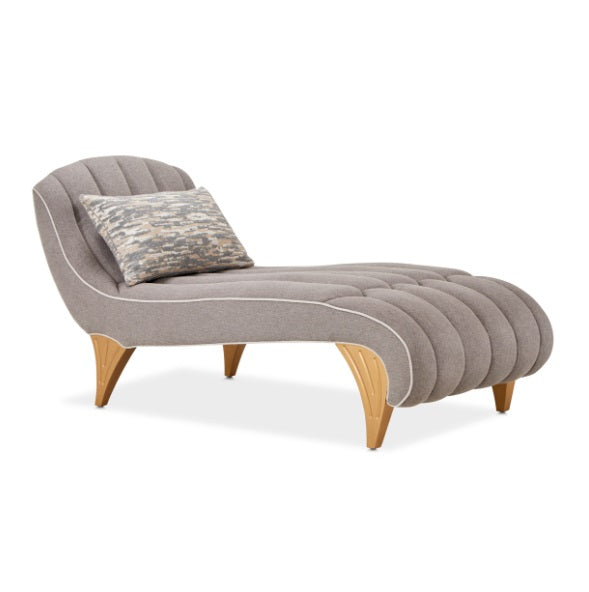 AICO Furniture St.Charles Chaise in Dove Gray - Visions in Furniture (La Mirada, CA)