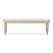 AICO Furniture St.Charles Accent Bench in Dove Gray - Visions in Furniture (La Mirada, CA)