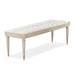 AICO Furniture St.Charles Accent Bench in Dove Gray - Visions in Furniture (La Mirada, CA)