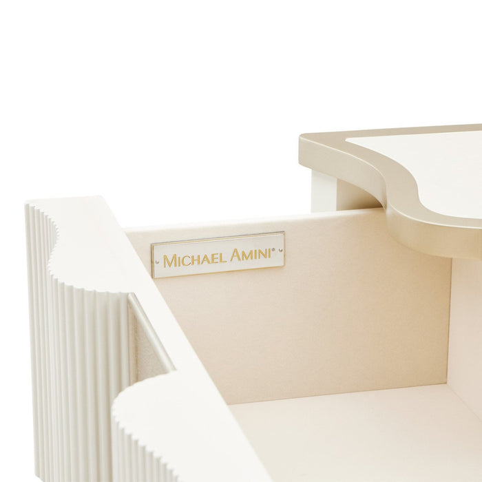 AICO Furniture La Marisia Nightstand in Creamy Pearl - Visions in Furniture (La Mirada, CA)