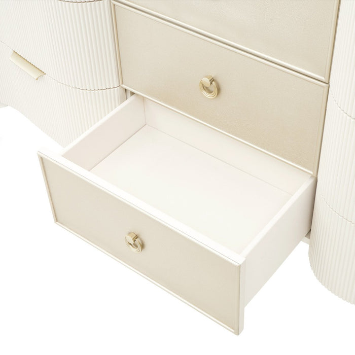 AICO Furniture La Marisia Dresser in Creamy Pearl - Visions in Furniture (La Mirada, CA)