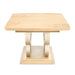 AICO Furniture Camellia Field Rectangular Pedestal Dining Table in Caramel - Visions in Furniture (La Mirada, CA)