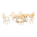 AICO Furniture Camellia Field Rectangular Pedestal Dining Table in Caramel - Visions in Furniture (La Mirada, CA)