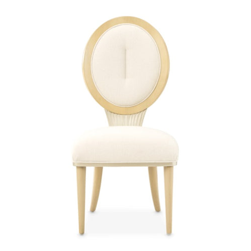AICO Furniture Camellia Field Side Chair (Set of 2) in Caramel - Visions in Furniture (La Mirada, CA)