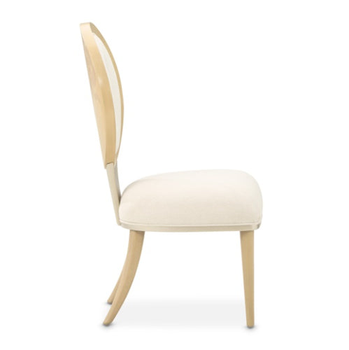 AICO Furniture Camellia Field Side Chair (Set of 2) in Caramel - Visions in Furniture (La Mirada, CA)