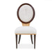 AICO Furniture Camellia Field Side Chair (Set of 2) in Warm Pecan - Visions in Furniture (La Mirada, CA)