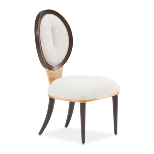 AICO Furniture Camellia Field Side Chair (Set of 2) in Warm Pecan - Visions in Furniture (La Mirada, CA)