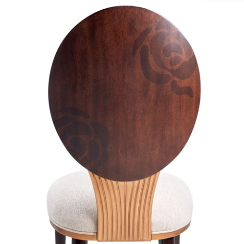 AICO Furniture Camellia Field Side Chair (Set of 2) in Warm Pecan - Visions in Furniture (La Mirada, CA)