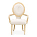 AICO Furniture Camellia Field Arm Chair (Set of 2) in Caramel - Visions in Furniture (La Mirada, CA)
