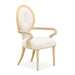 AICO Furniture Camellia Field Arm Chair (Set of 2) in Caramel - Visions in Furniture (La Mirada, CA)